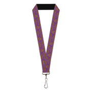 Lanyard - 1.0" - Fantastic Beasts The Crimes of Grindelwald MINISTRY OF MAGIC Icon Purple Gold Lanyards Fantastic Beasts and Where to Find Them