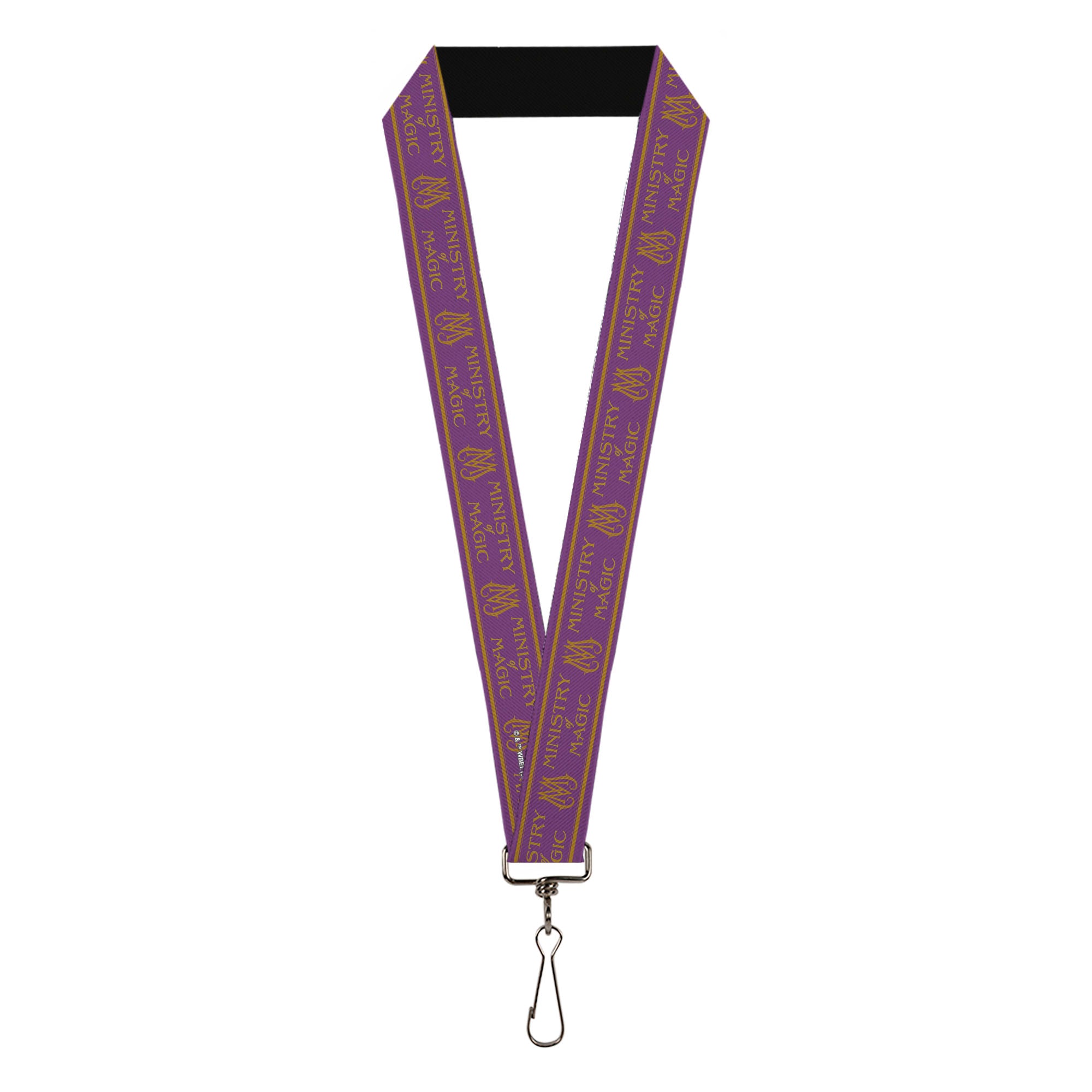 Lanyard - 1.0" - Fantastic Beasts The Crimes of Grindelwald MINISTRY OF MAGIC Icon Purple Gold Lanyards Fantastic Beasts and Where to Find Them