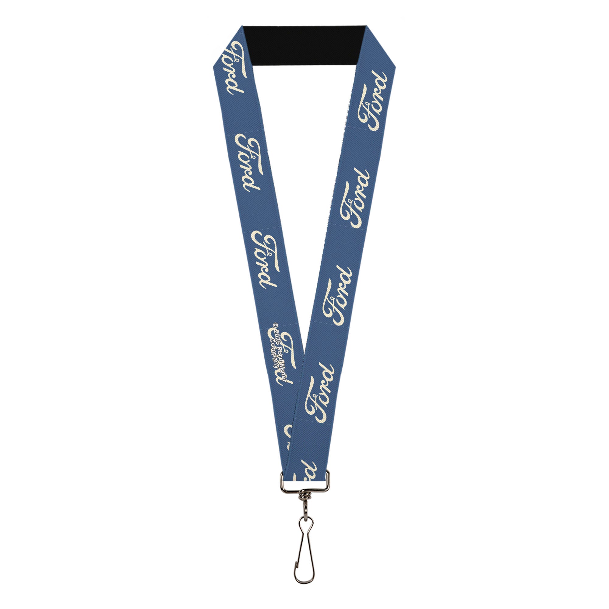 Lanyard - 1.0" - FORD Script Blue/White Lanyards Ford