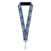 Lanyard - 1.0" - FORD Script and Vintage Truck Blue/White Lanyards Ford