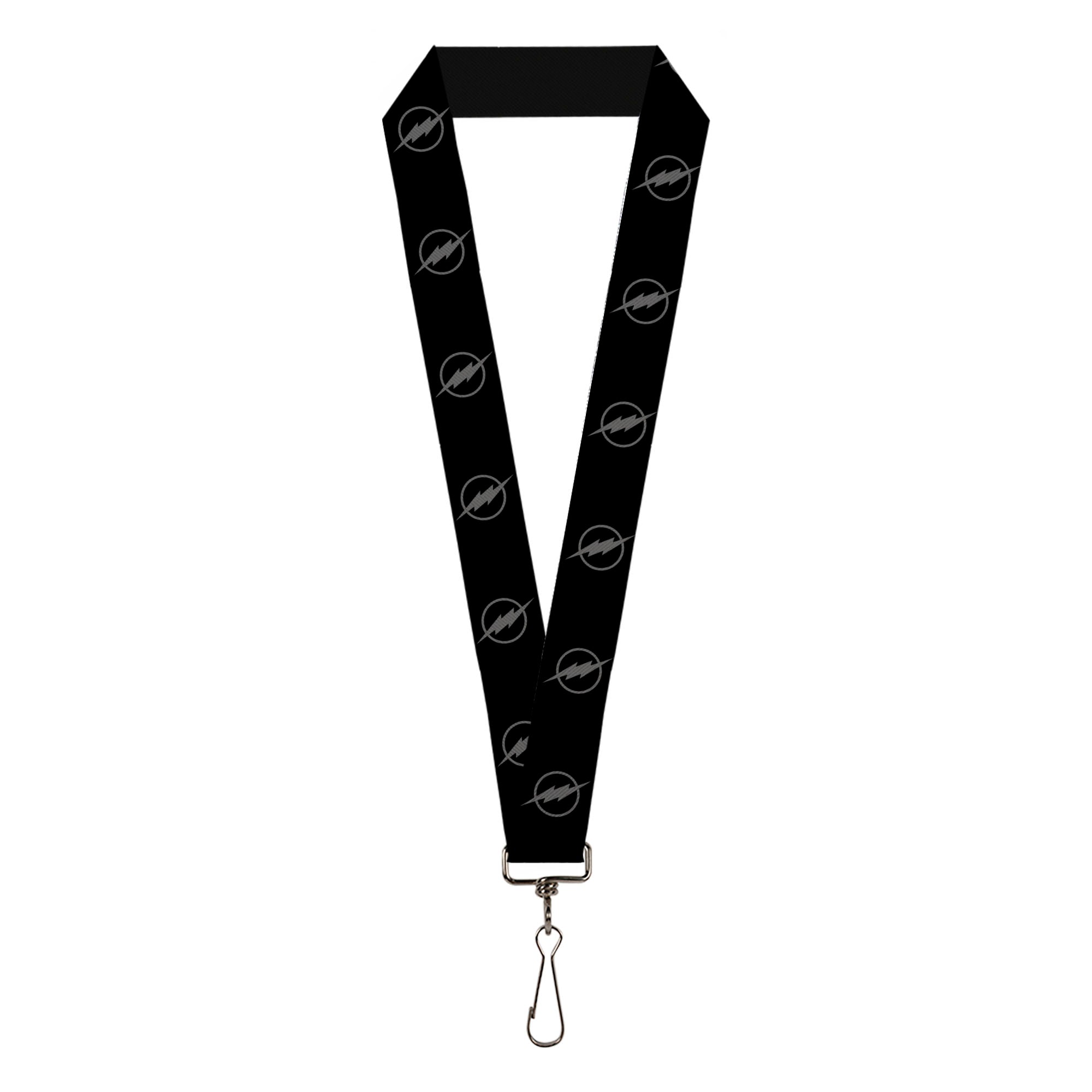 Lanyard - 1.0" - Reverse Flash Logo Black Gray Lanyards DC Comics