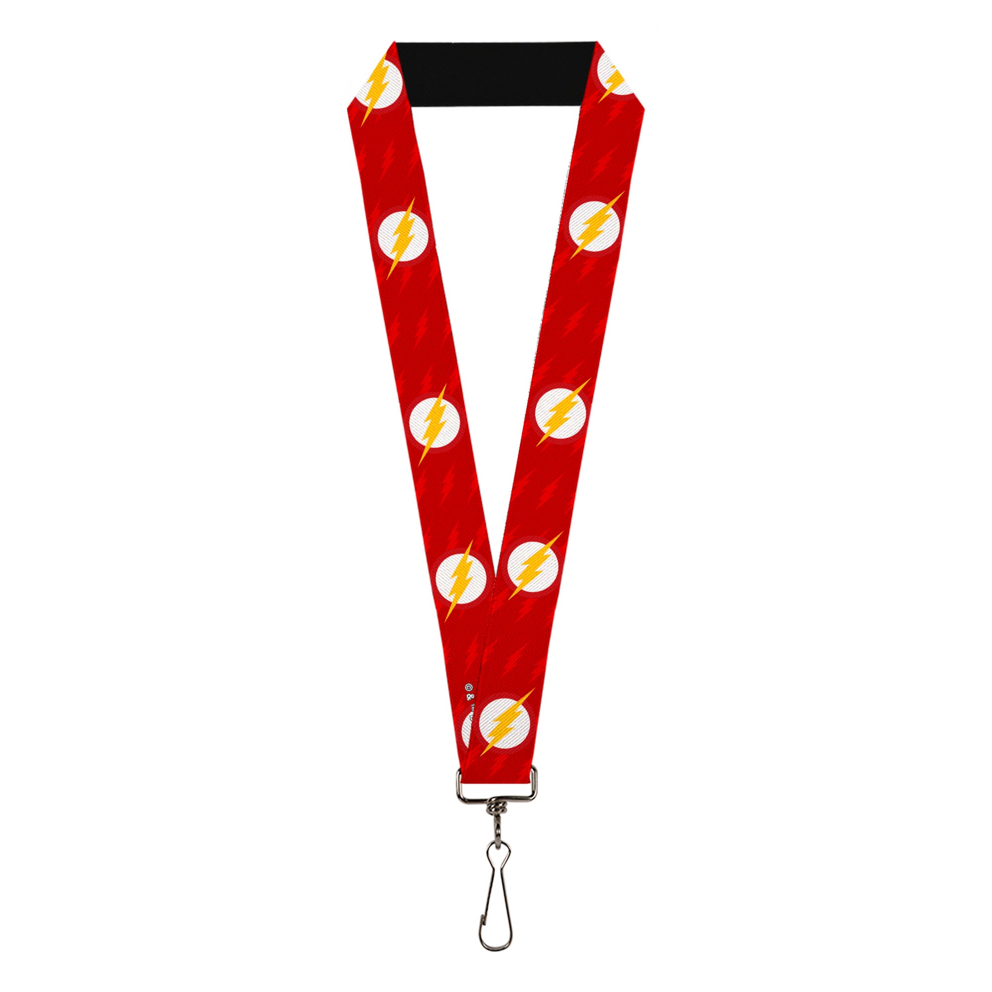Lanyard - 1.0" - The Flash Logo6 Logo Monogram Reds White Yellow Lanyards DC Comics
