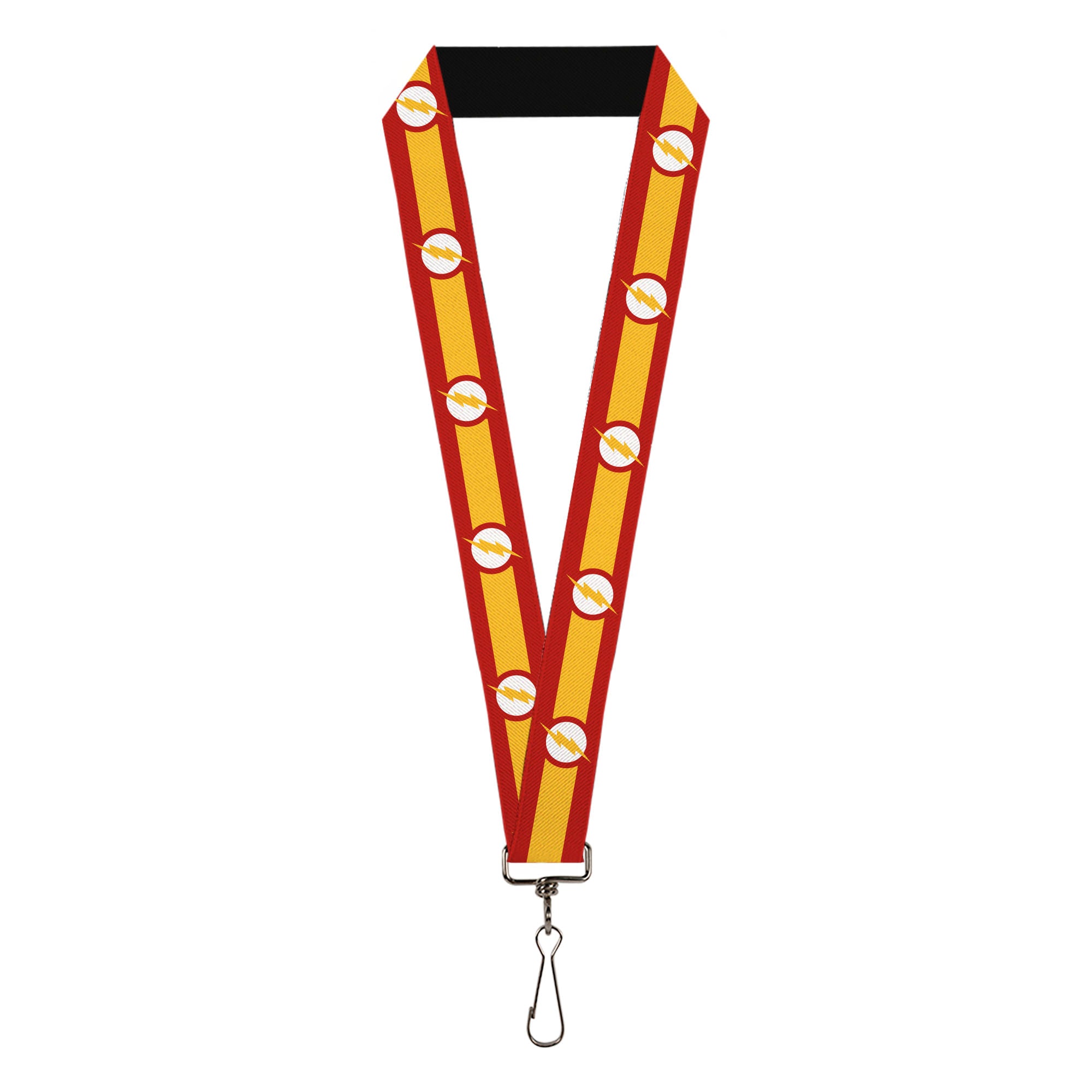 Lanyard - 1.0" - The Flash Logo7 Stripe Red White Yellow Lanyards DC Comics