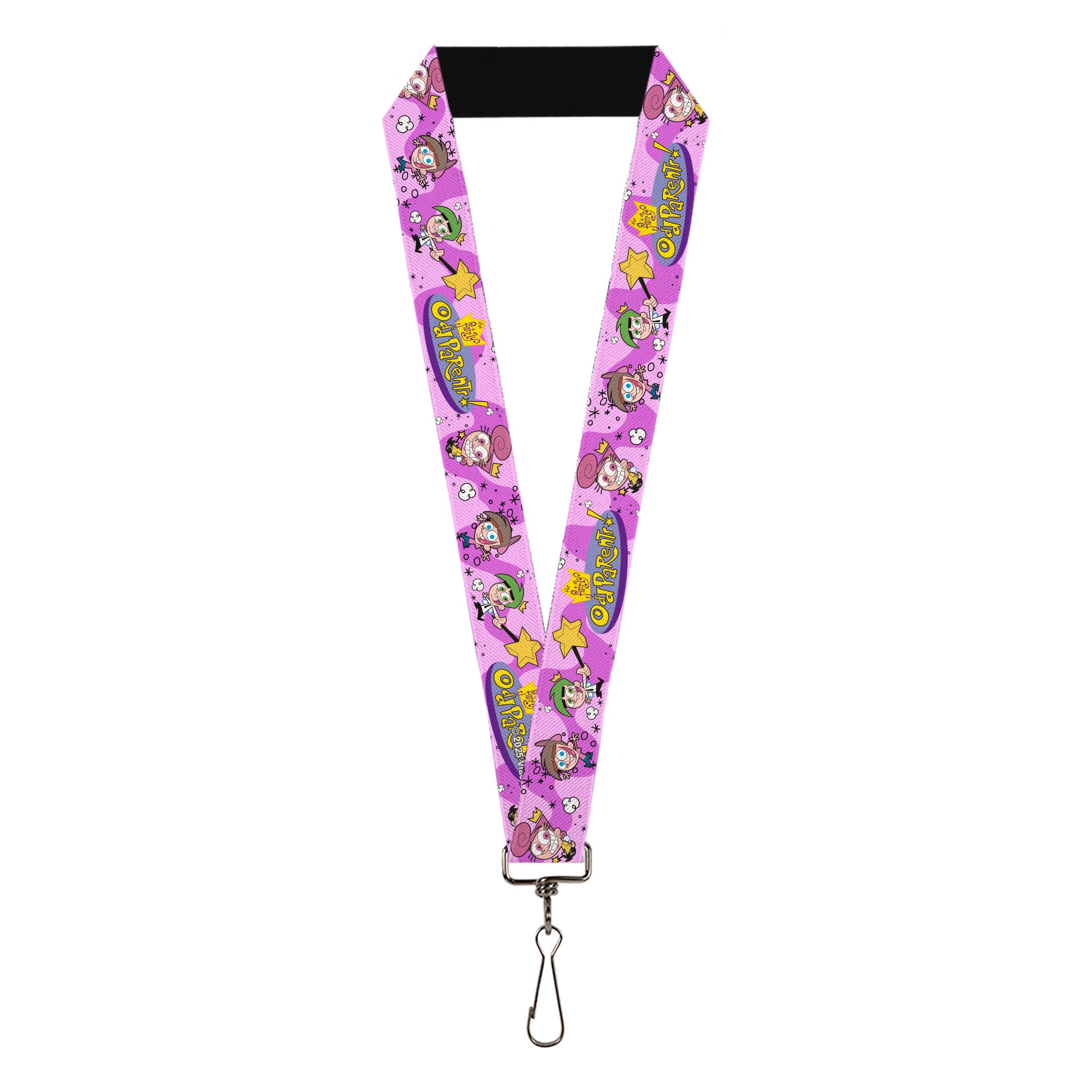 Lanyard - 1.0" - THE FAIRLY ODDPARENTS Timmy with Cosmo and Wanda Group Pose Pinks Lanyards The Fairly OddParents