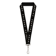 Lanyard - 1.0" - FRIENDS Logo Black White Multi Color Lanyards Friends