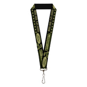 Lanyard - 1.0" - FORD F-150 WORKS HARD, PLAYS HARDER Stars Black Tan Olive Lanyards Ford
