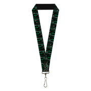 Lanyard - 1.0" - Arrow Bow Pose Arrow Tips Black Green Gray Lanyards DC Comics