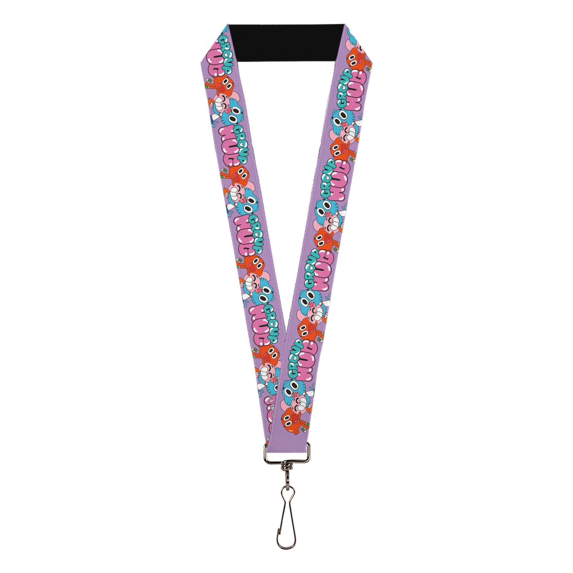 Lanyard - 1.0" - The Amazing World of Gumball GROUP HUG Characters Pose Lavender Lanyards The Amazing World of Gumball