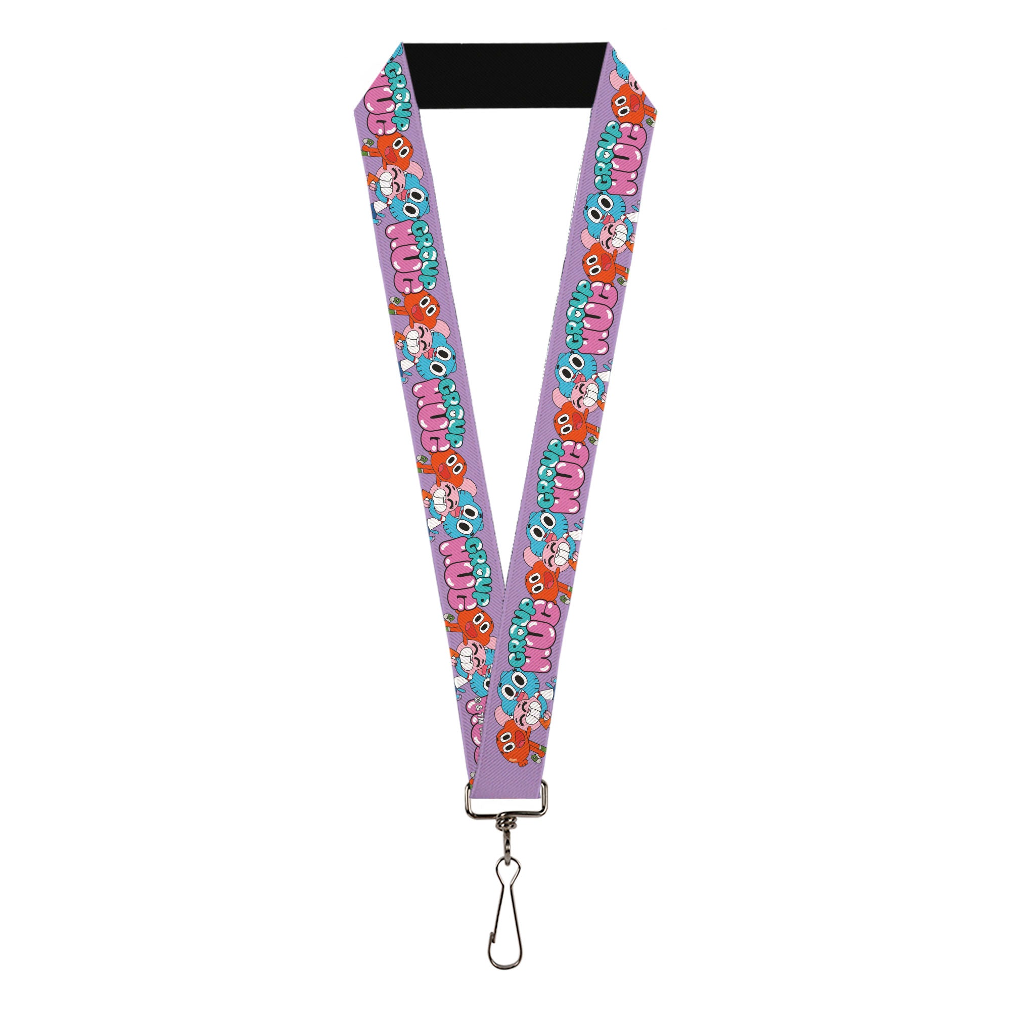 Lanyard - 1.0" - The Amazing World of Gumball GROUP HUG Characters Pose Lavender Lanyards The Amazing World of Gumball