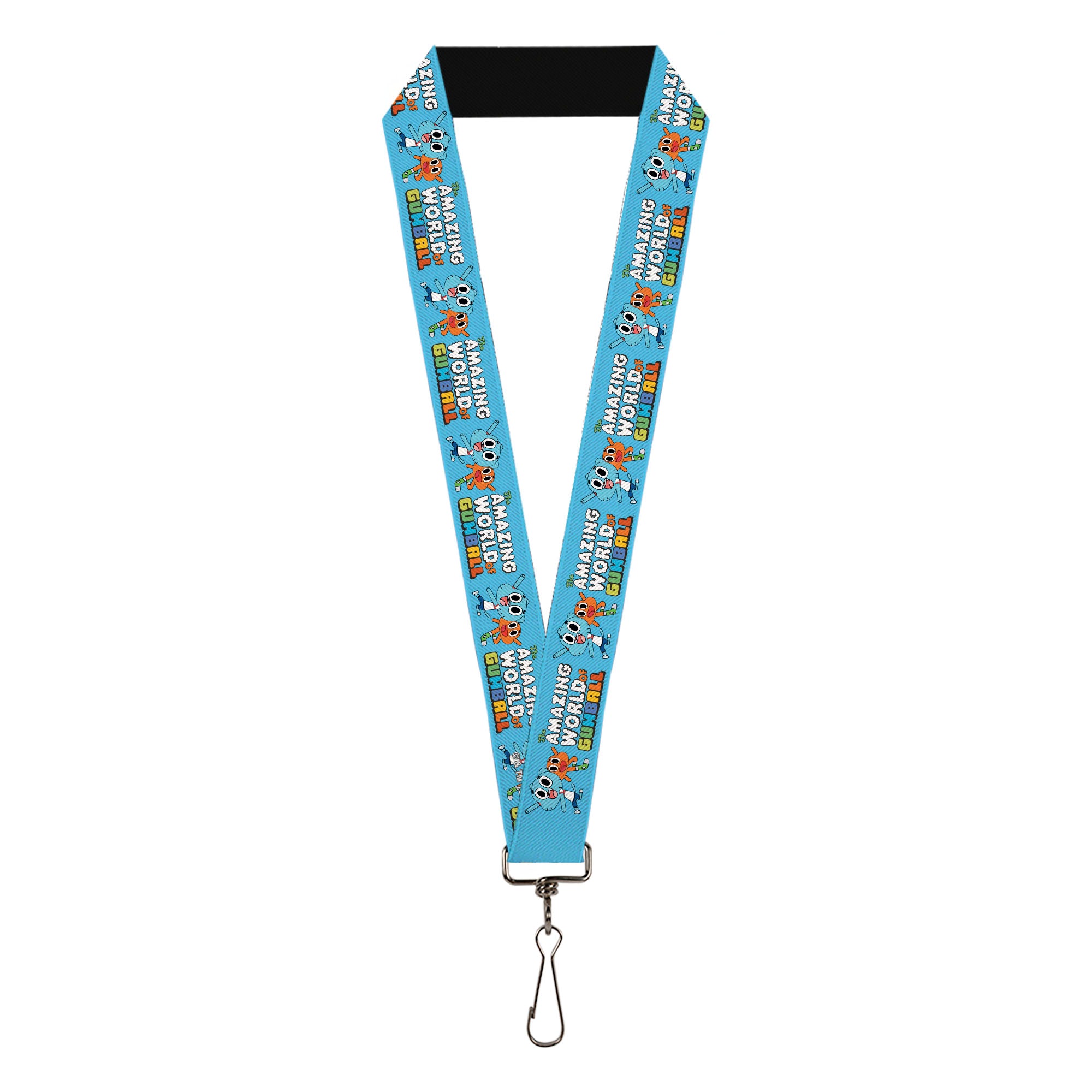 Lanyard - 1.0" - THE AMAZING WORLD OF GUMBALL Title Logo and Pose with Darwin Blue Lanyards The Amazing World of Gumball