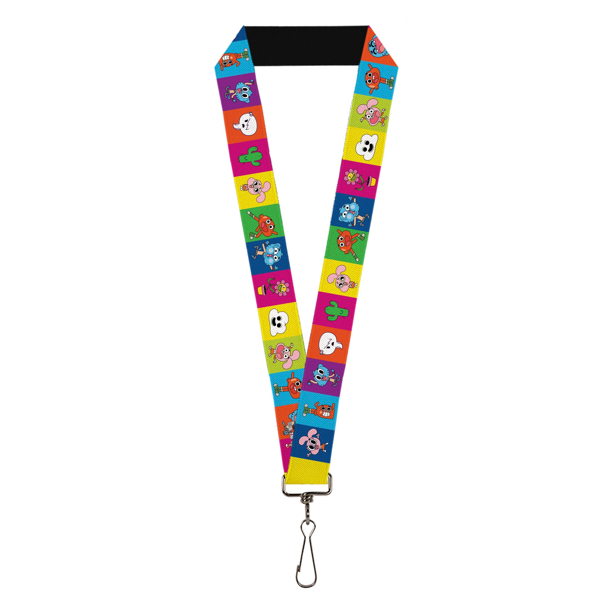 Lanyard - 1.0" - The Amazing World of Gumball Character Pose Blocks Multi Color Lanyards The Amazing World of Gumball