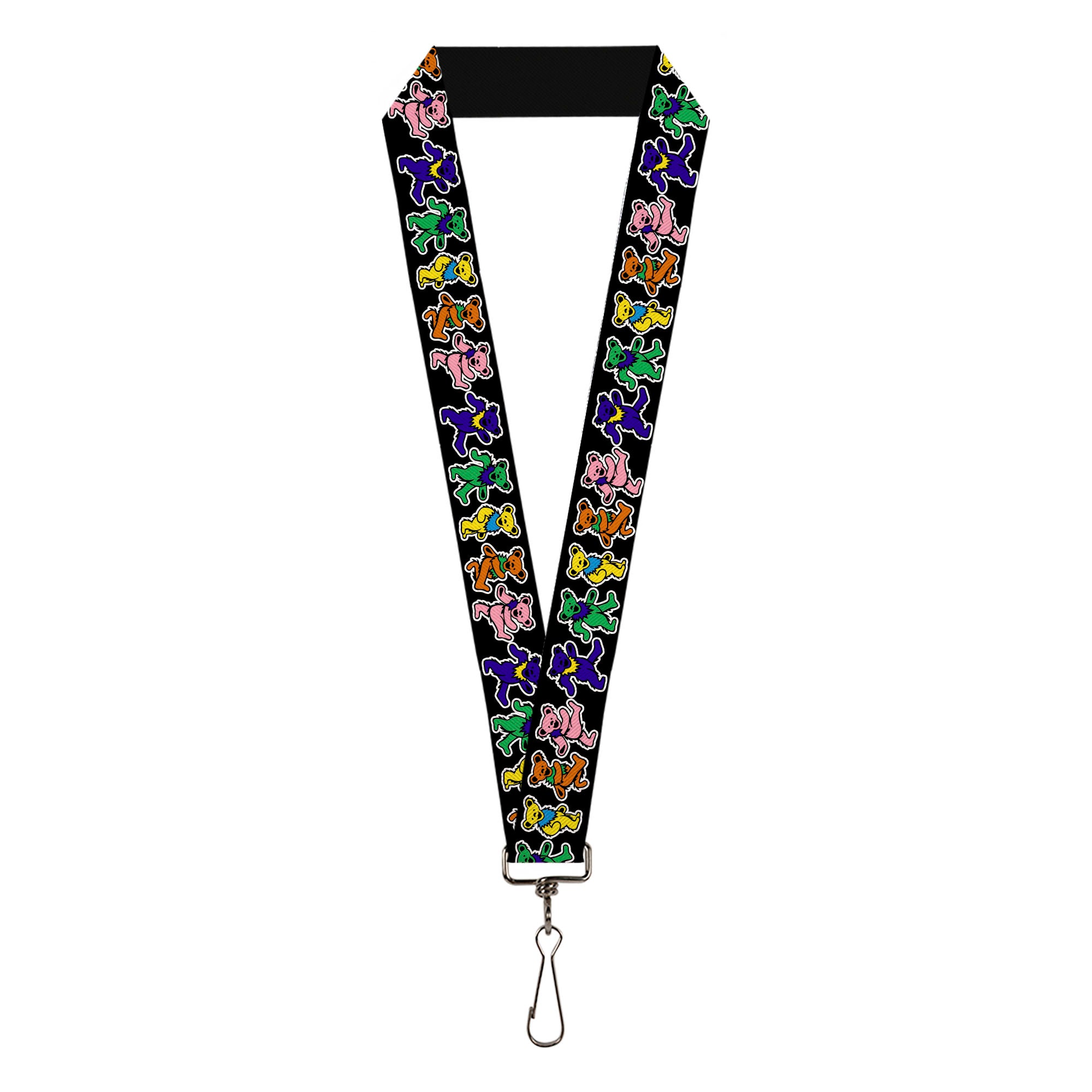 Lanyard - 1.0" - Dancing Bears Black Multi Color