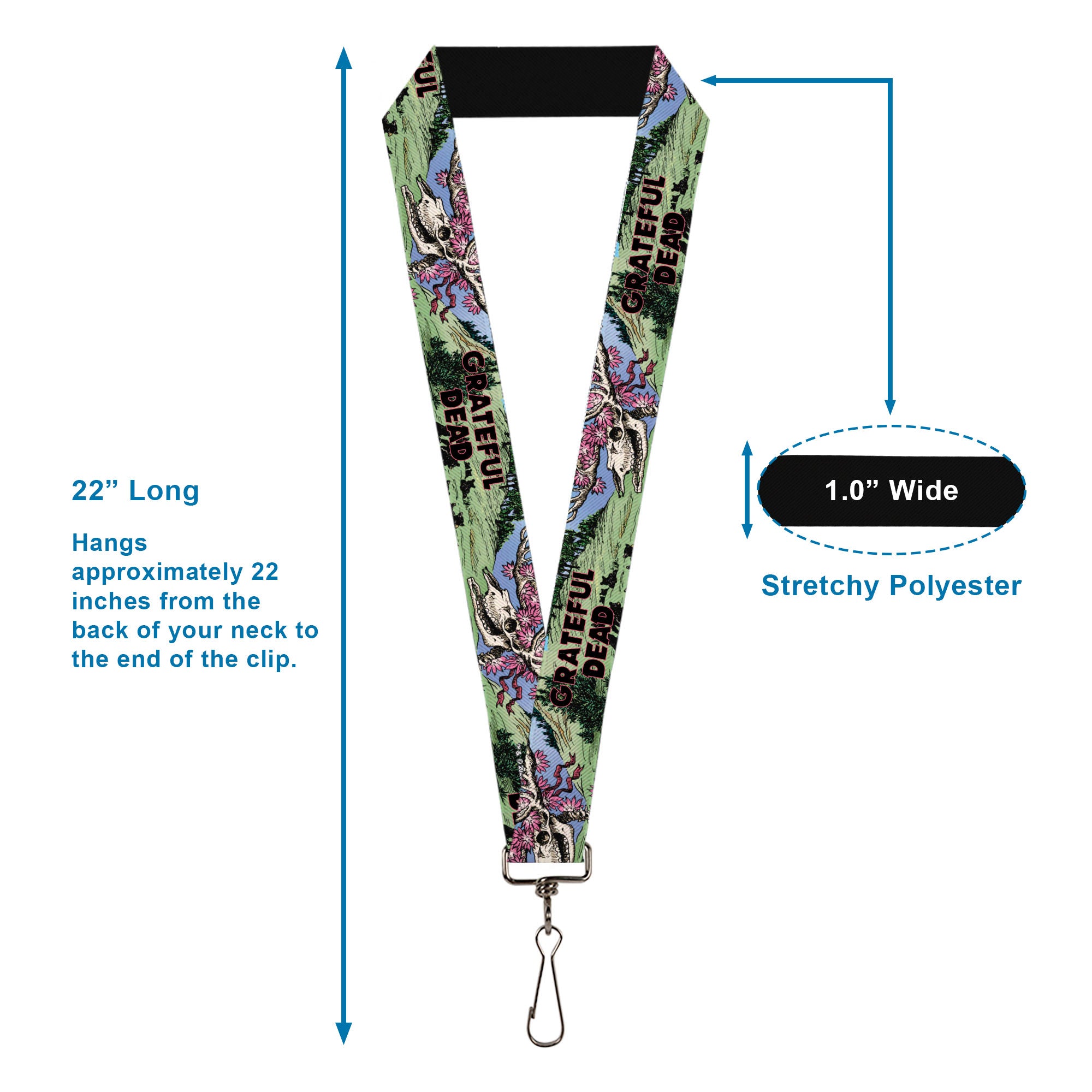 Lanyard - 1.0" - Grateful Dead Dave's Picks Volume Nine Montana Cover Art Lanyards Grateful Dead