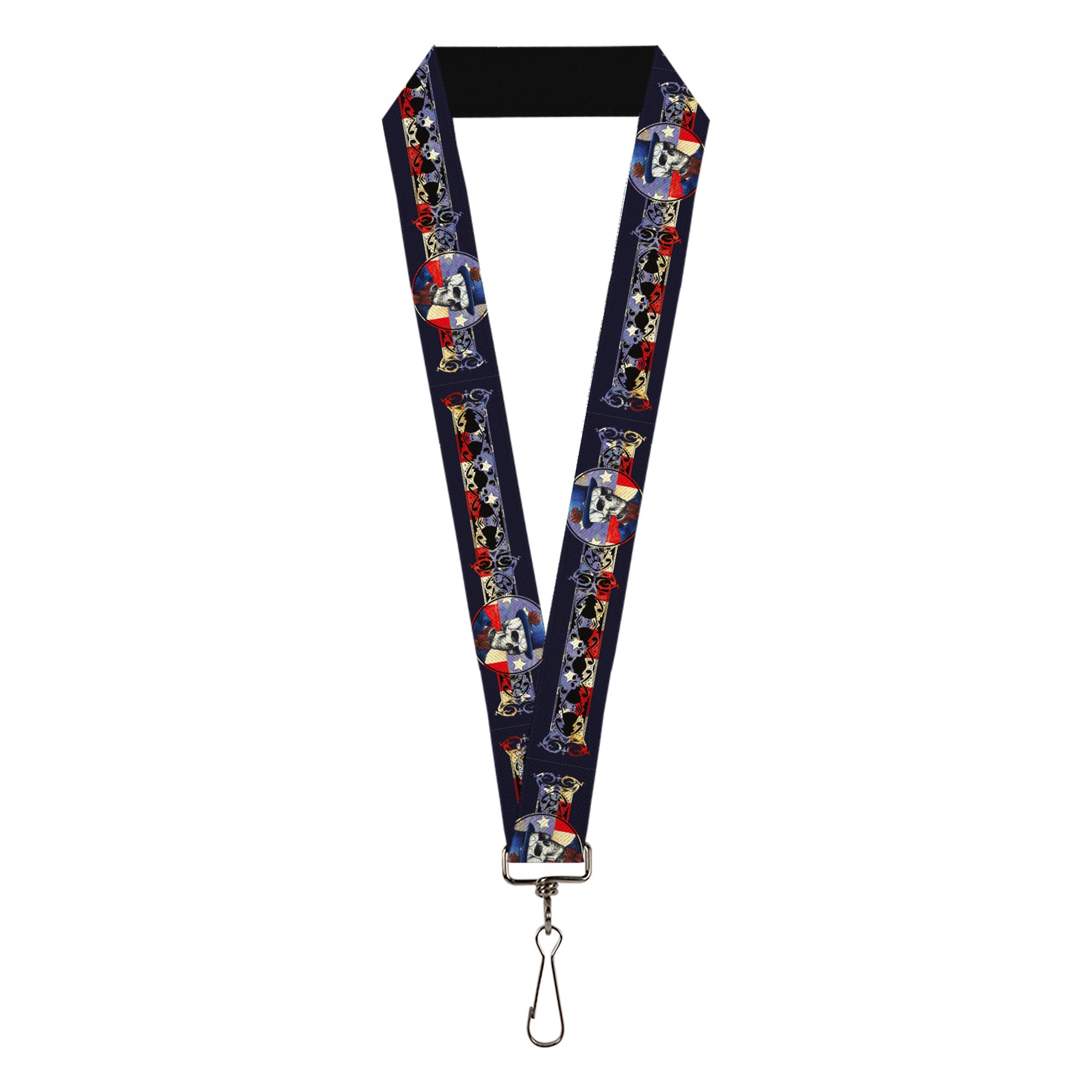 Lanyard - 1.0" - Grateful Dead Dave's Picks Skeleton Americana Bonus Art Lanyards Grateful Dead