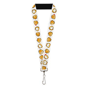 Lanyard - 1.0" - Garfield Expressions Flip White Lanyards Garfield