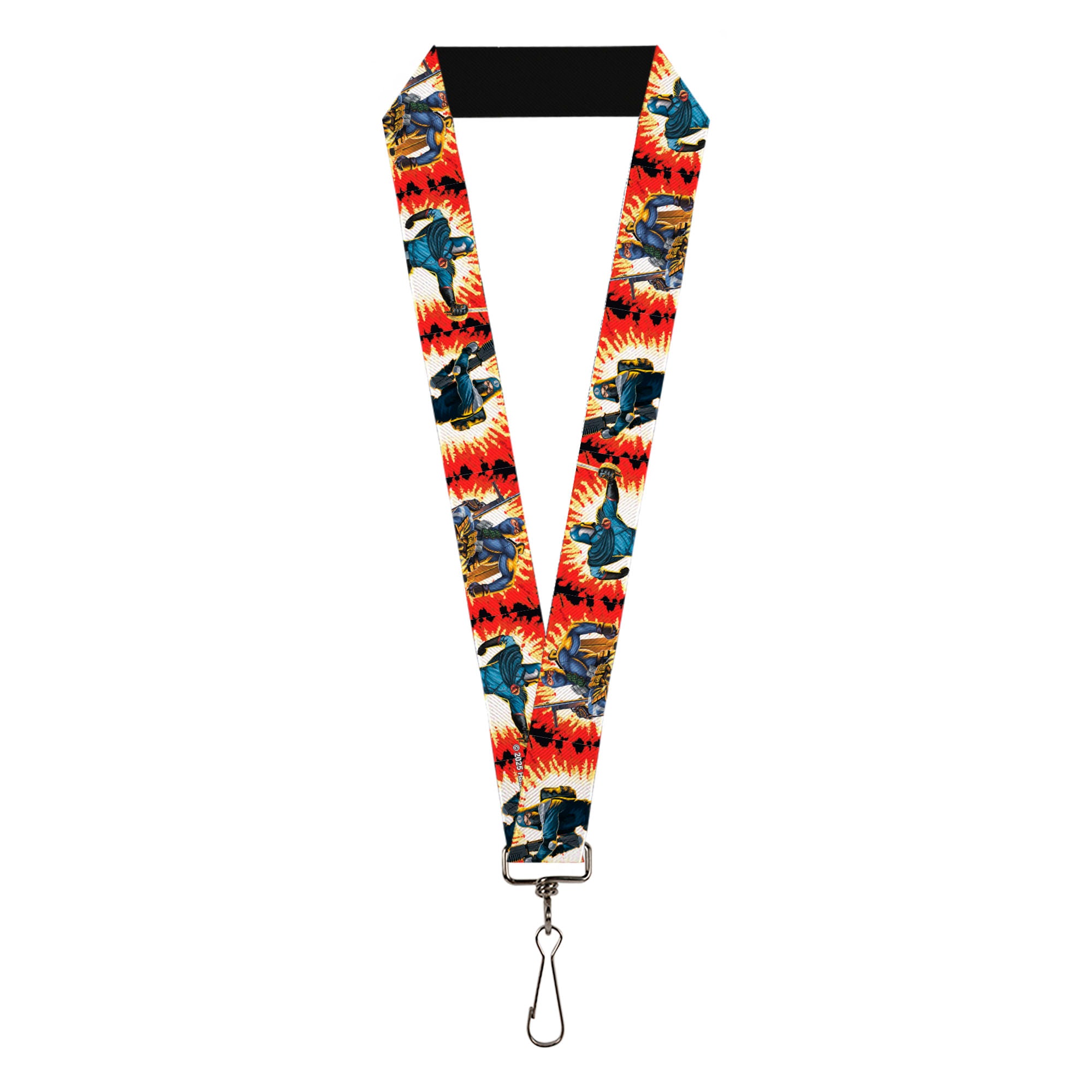 Lanyard - 1.0" - GI Joe Retro Footloose Flash Air Tight Character File Card Explosion Poses Lanyards GI Joe