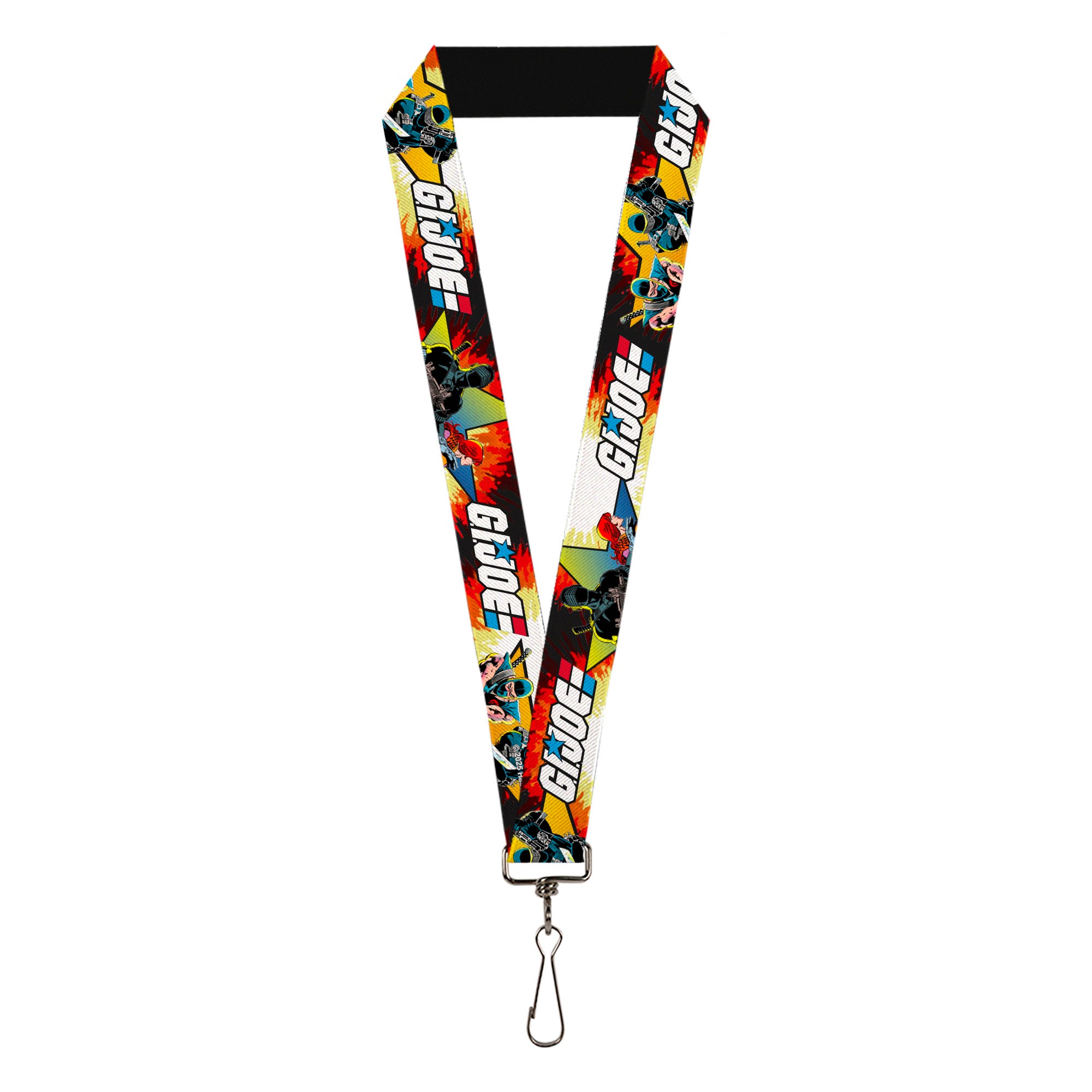 Lanyard - 1.0" - GI JOE Storm Shadow Snake Eyes and Scarlett Comic Cover Poses Explosion Lanyards GI Joe
