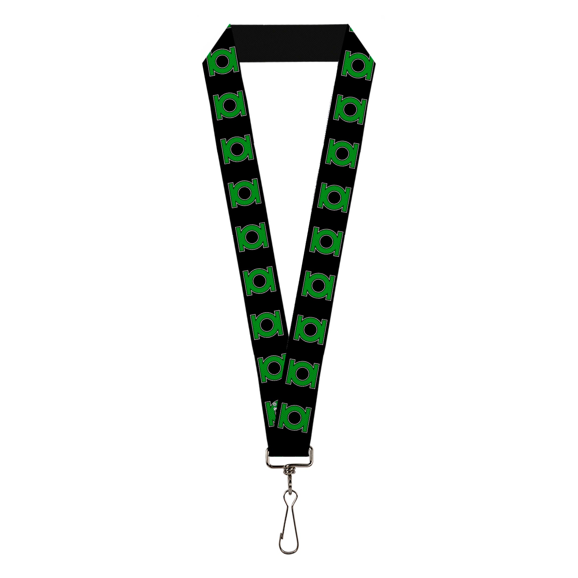 Lanyard - 1.0" - Green Lantern Logo Black Green Lanyards DC Comics