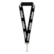 Lanyard - 1.0" - THE GOONIES Title Logo Black/White Lanyards The Goonies