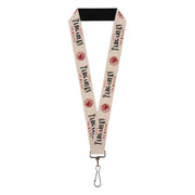 Lanyard - 1.0" - Game of Thrones TARGARYEN HOUSE OF FIRE & BLOOD Sigil White/Red/Black Lanyards Game of Thrones
