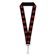 Lanyard - 1.0" - Game of Thrones House of Targaryen Sigil Black/Red Lanyards Game of Thrones