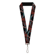 Lanyard - 1.0" - HOUSE OF THE DRAGON Drogon Roar and Title Logo Black/Grays/Reds Lanyards House of the Dragon