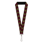 Lanyard - 1.0" - House of the Dragon Targaryen Sigil Flip Black/Red/Orange Lanyards House of the Dragon