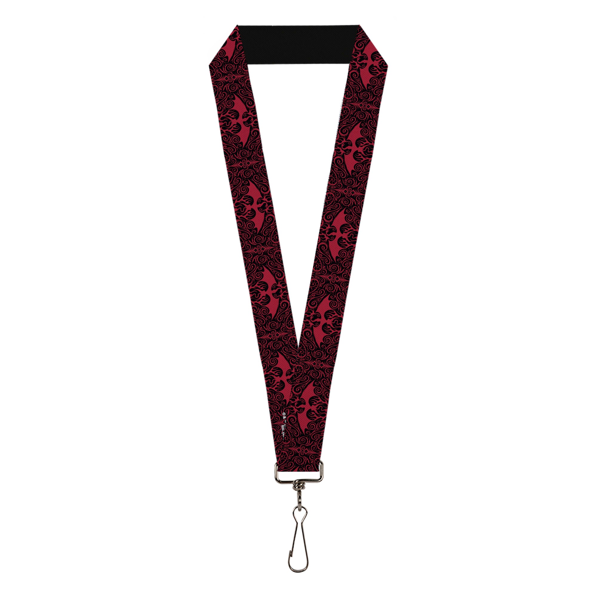 Lanyard - 1.0" - House of the Dragon Rising Dragon Icon Black/Red Lanyards House of the Dragon