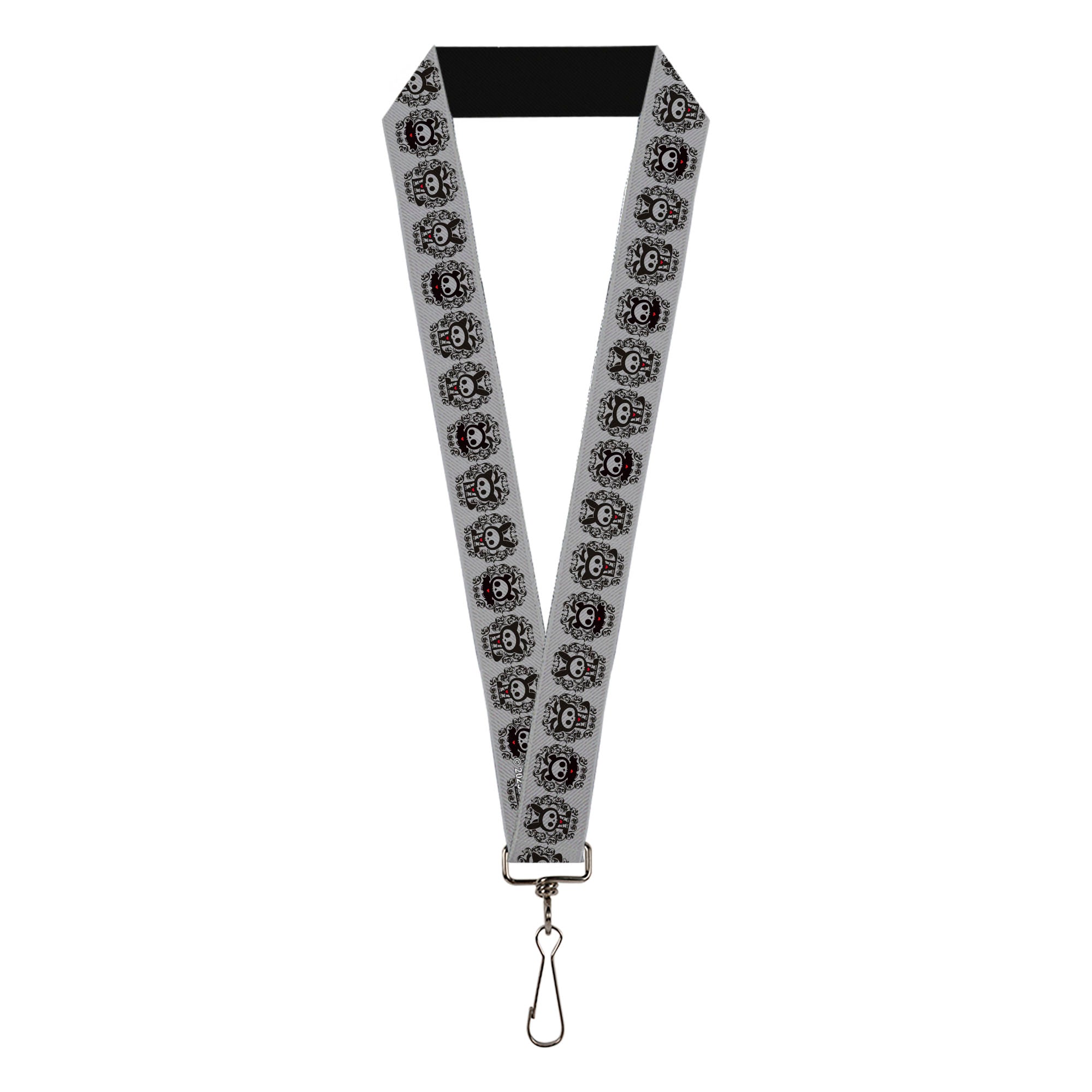 Lanyard - 1.0" - Skelanimals Diego Jack Kits Portraits Gray/Black Lanyards Skelanimals