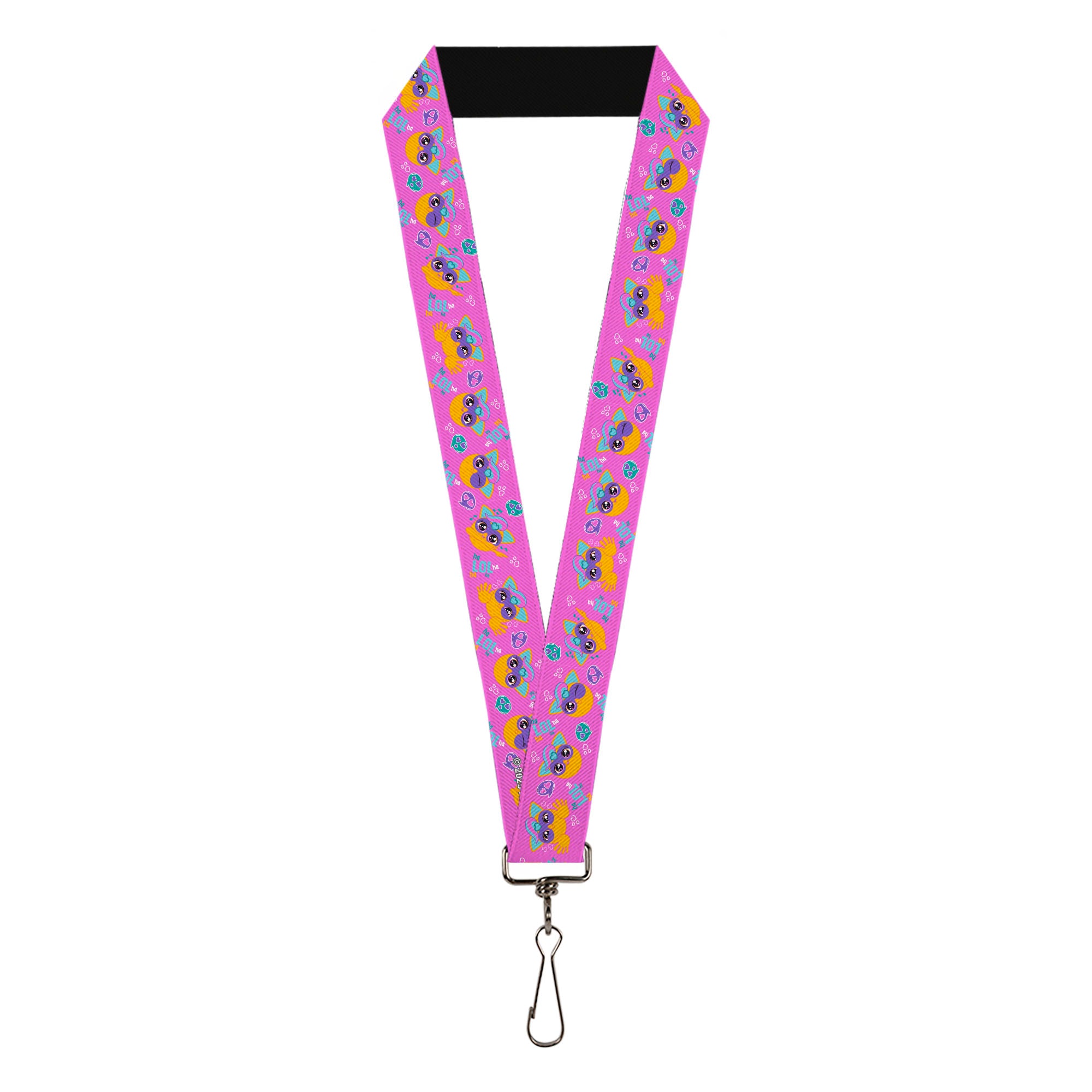 Lanyard - 1.0" - Fuby Furbmojis LOL Icons Collage Pinks/Blues Lanyards Furby