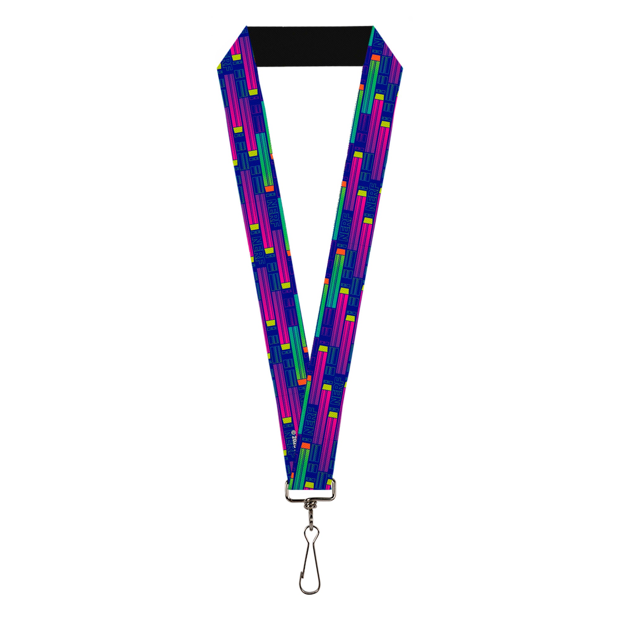 Lanyard - 1.0" - NERF Darts Collage Blue/Multi Color Lanyards Nerf