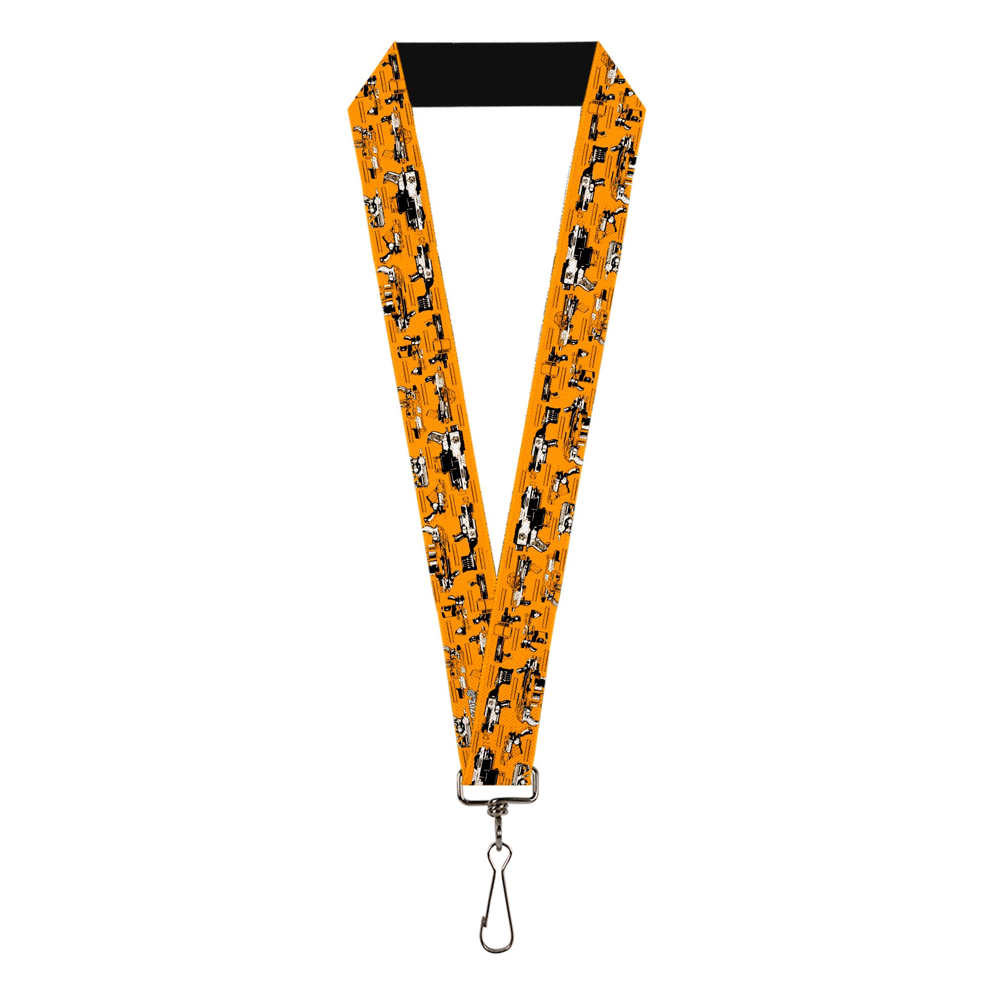 Lanyard - 1.0" - Nerf Blasters Collage Orange/Black Lanyards Nerf