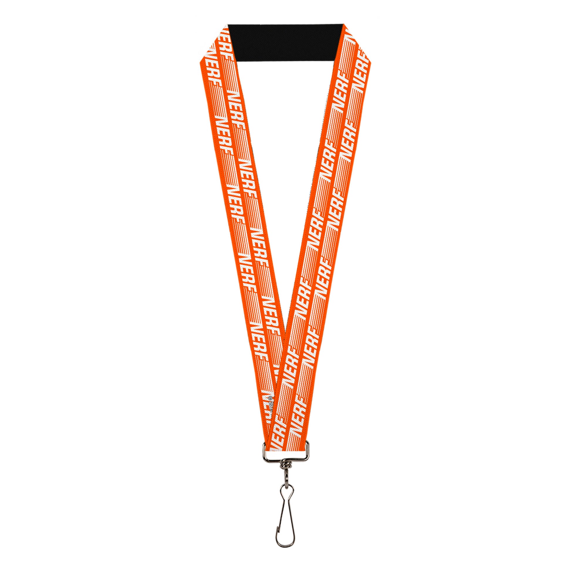 Lanyard - 1.0" - NERF Text Stripe Orange/White Lanyards Nerf