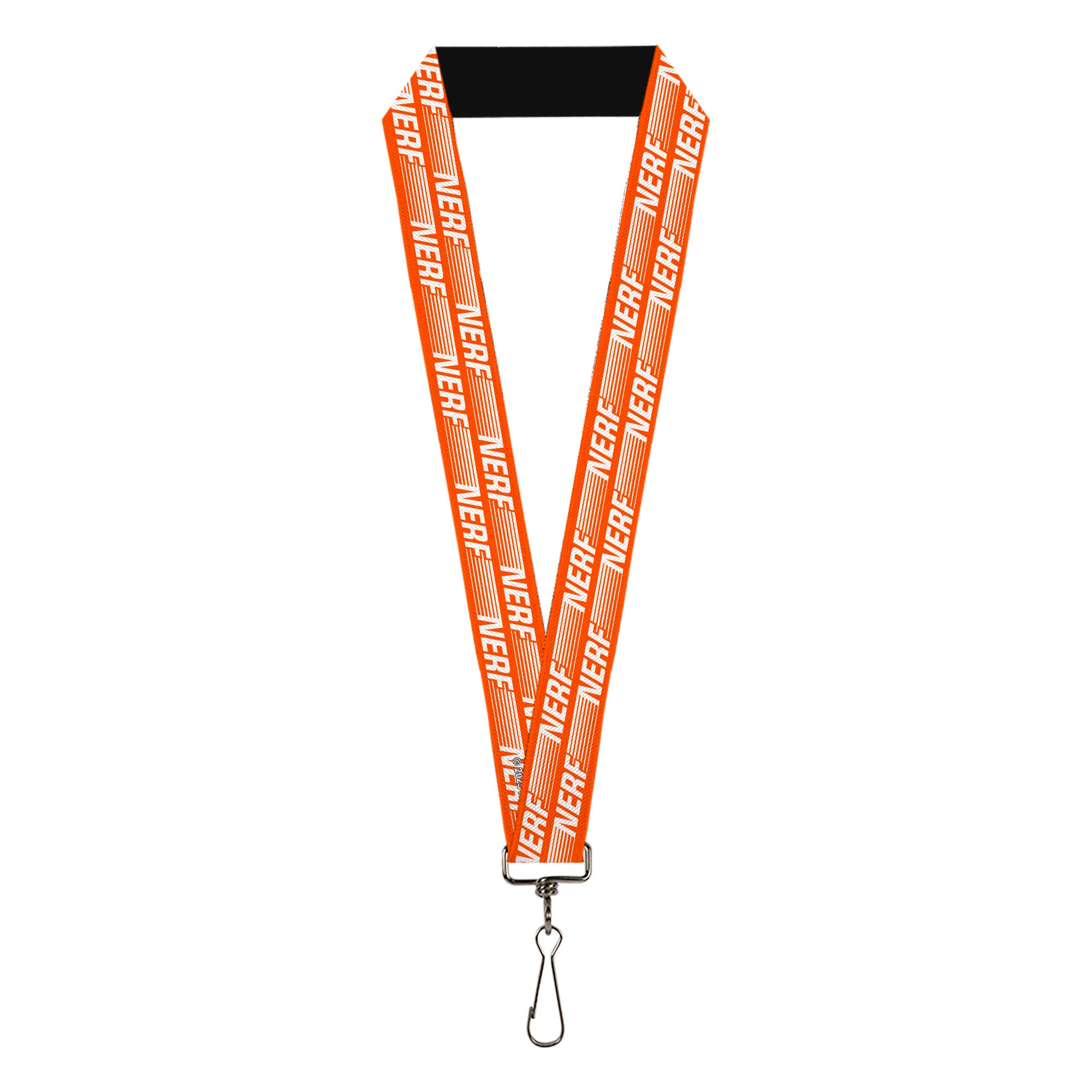 Lanyard - 1.0" - NERF Text Stripe Orange/White Lanyards Nerf