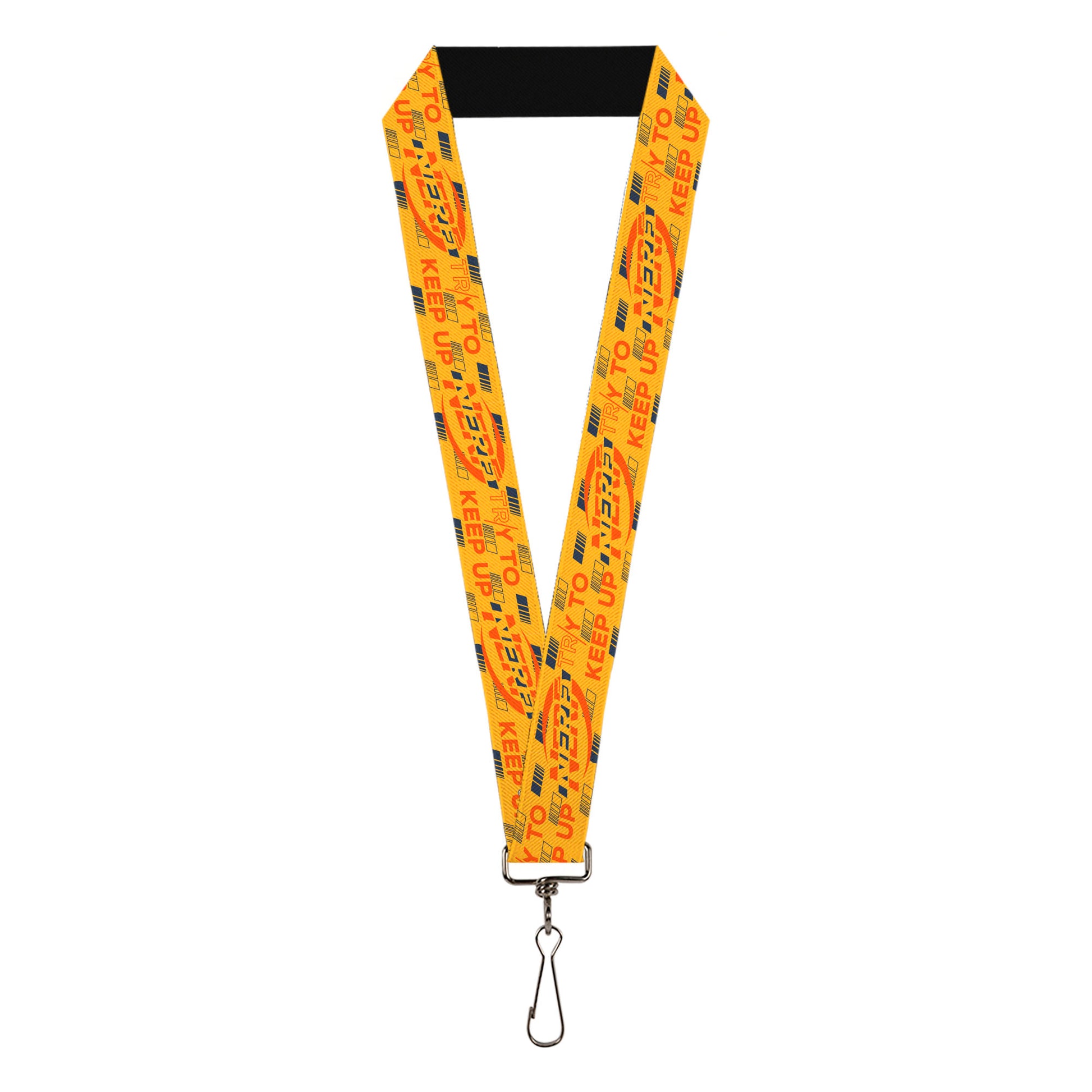Lanyard - 1.0" - NERF TRY TO KEEP UP Oranges/Blues Lanyards Nerf
