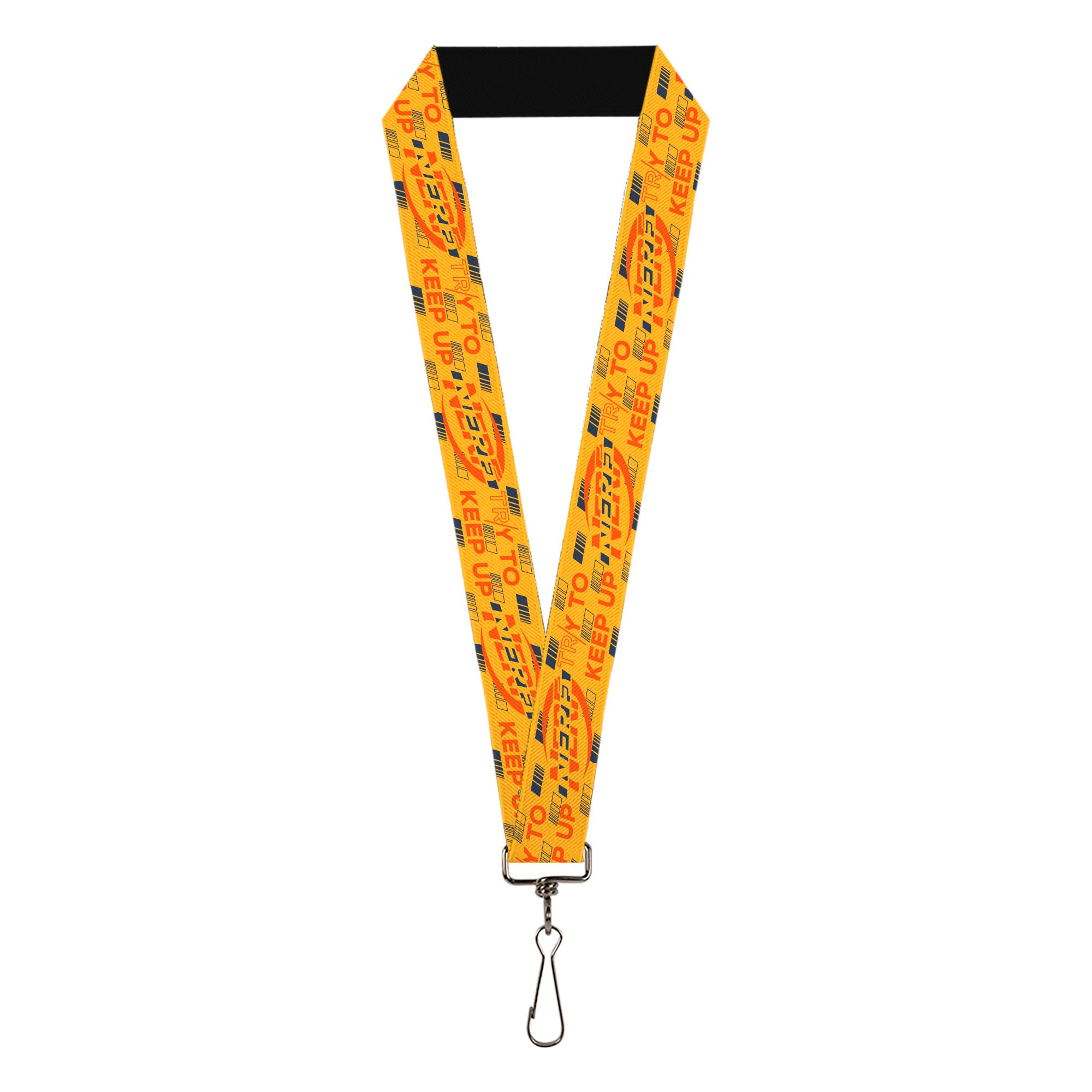 Lanyard - 1.0" - NERF TRY TO KEEP UP Oranges/Blues Lanyards Nerf