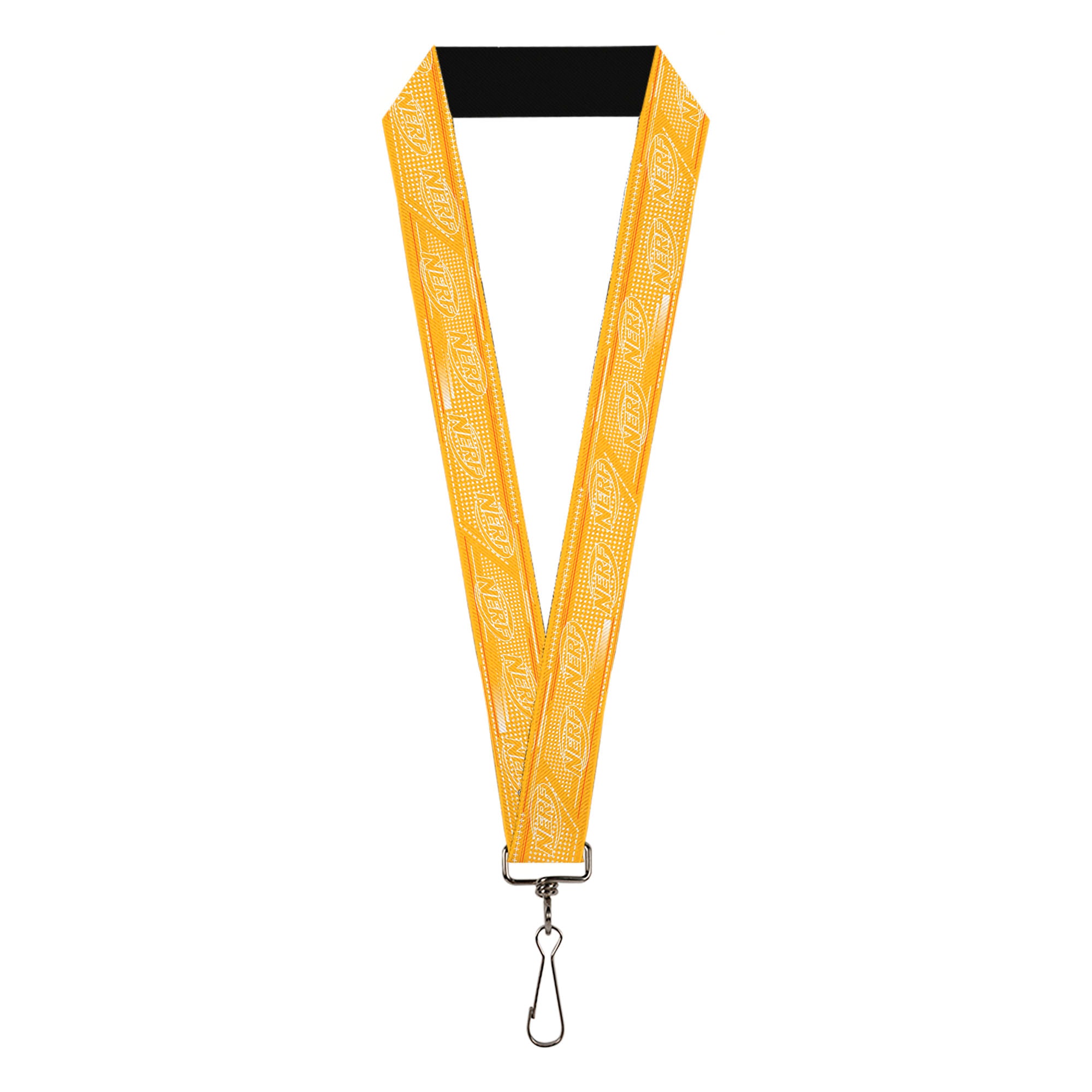 Lanyard - 1.0" - NERF Oval Logo Polka Dot Orange/White Lanyards Nerf