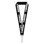 Lanyard - 1.0" - HEMI POWERED Logo Black Gray White Lanyards Hemi