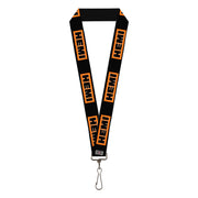 Lanyard - 1.0" - HEMI Bold Black Orange White Black Lanyards Hemi