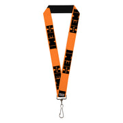 Lanyard - 1.0" - HEMI 426 Logo Repeat Orange Black Lanyards Hemi