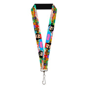 Lanyard - 1.0" - HOMIES IN DREAMLAND Title Logo Cheech and Chong with Homies Characters Blue Lanyards Homies in Dreamland by Cheech & Chong