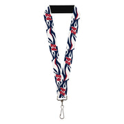 Lanyard - 1.0" - William Byron #24 Car Scheme White/Red/Blue Lanyards Hendrick Motorsports