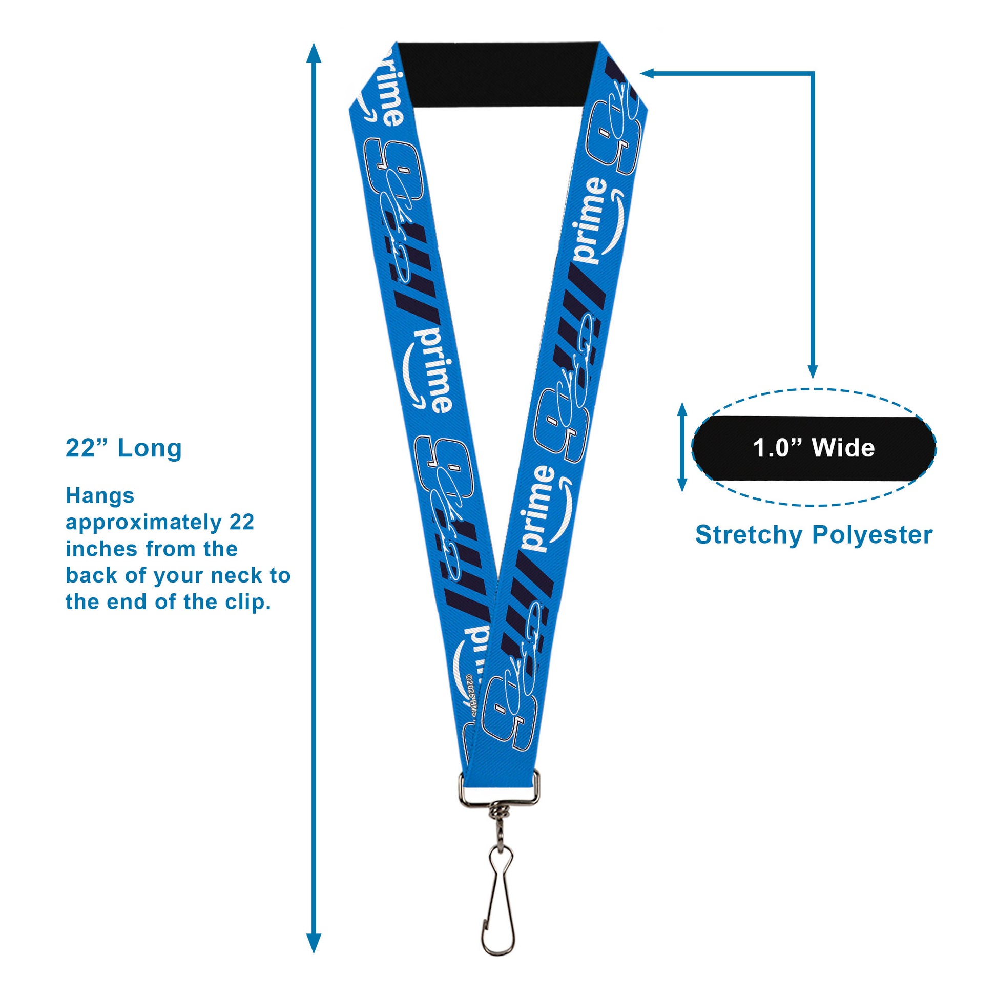 Lanyard - 1.0" - Chase Elliott #9 Autograph PRIME Logo Blue/Black/White Lanyards Hendrick Motorsports