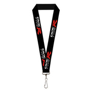Lanyard - 1.0" - CIVIC TYPE R Black/White/Gray/Red Lanyards Honda
