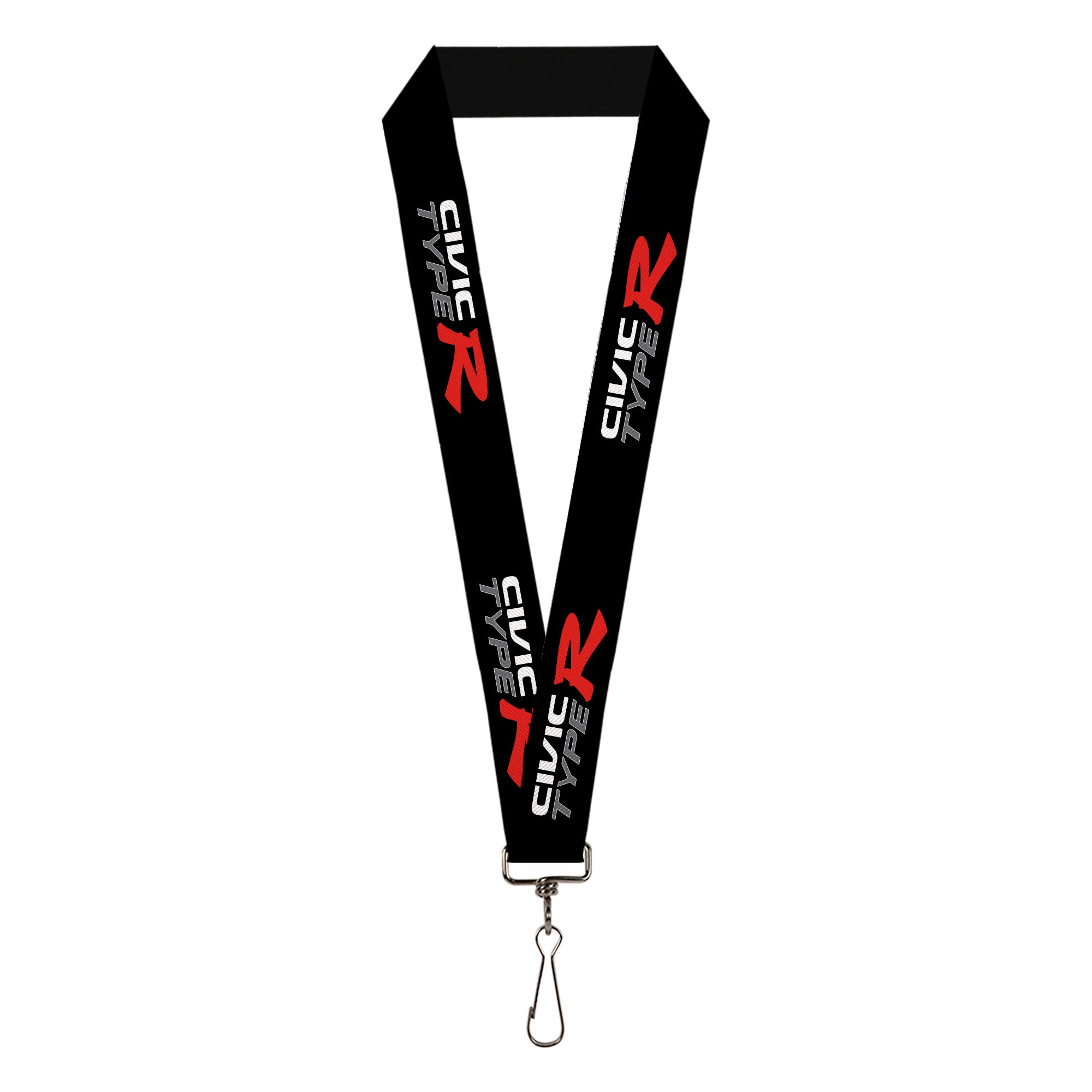 Lanyard - 1.0" - CIVIC TYPE R Black/White/Gray/Red Lanyards Honda