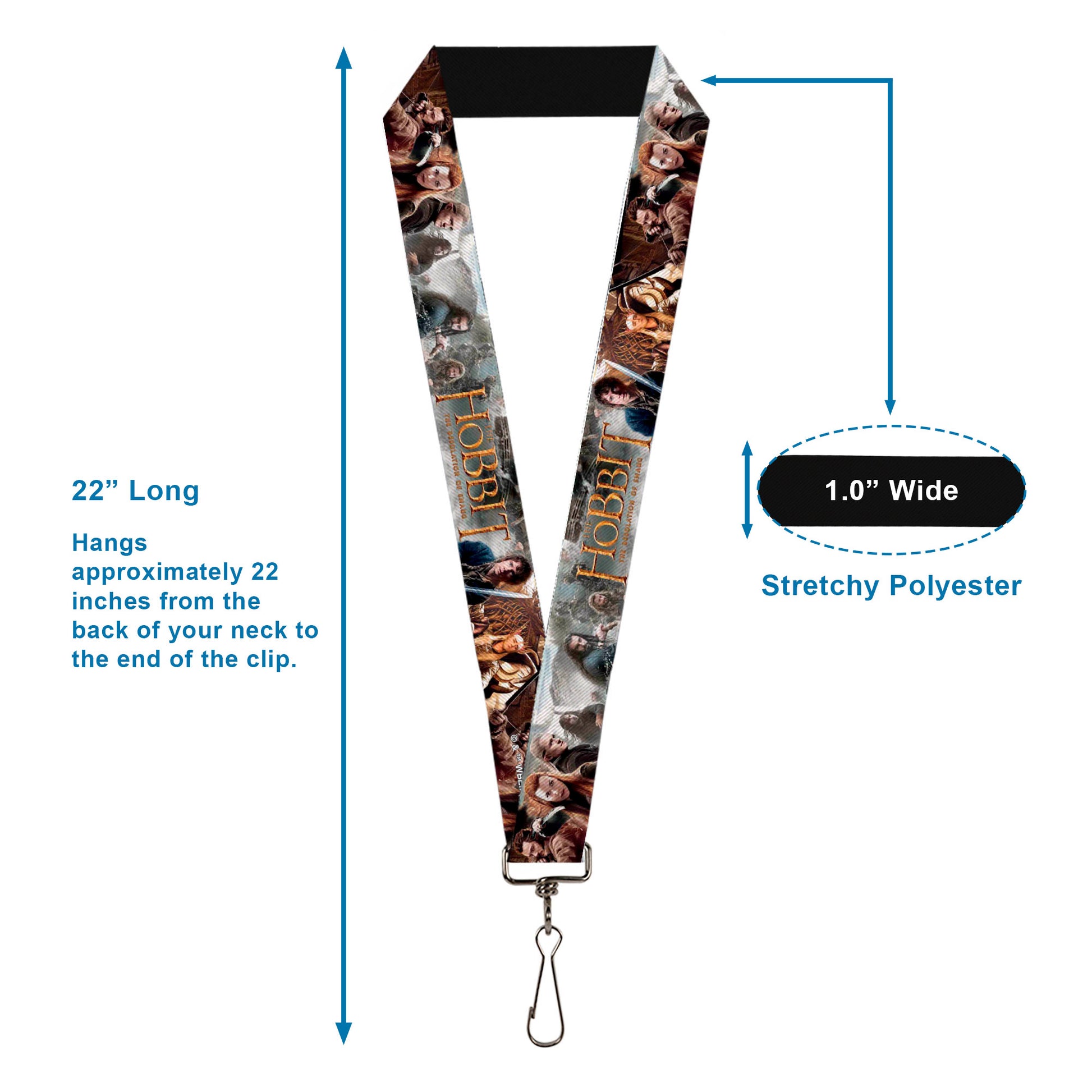 Lanyard - 1.0" - THE HOBBIT-THE DESOLATION OF SAMUG Character Scenes Lanyards The Hobbit