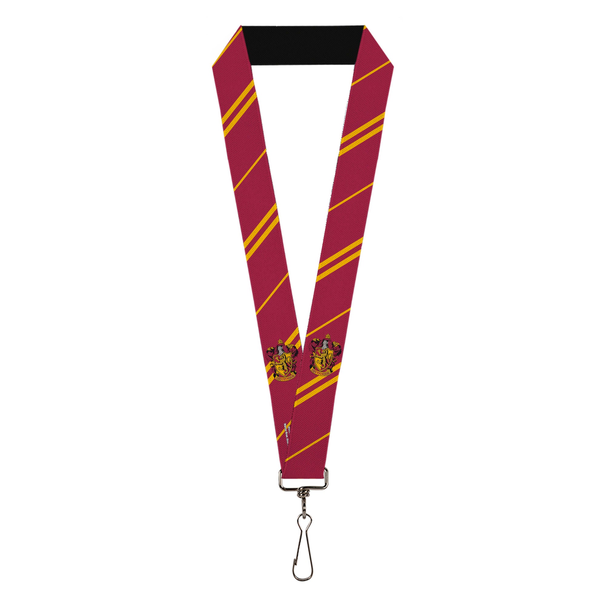 Lanyard - 1.0" - GRYFFINDOR Crest Stripe Burgundy Gold