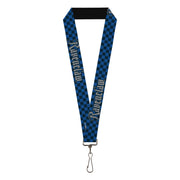 Lanyard - 1.0" - Harry Potter RAVENCLAW Checker Blues Grays Lanyards Harry Potter