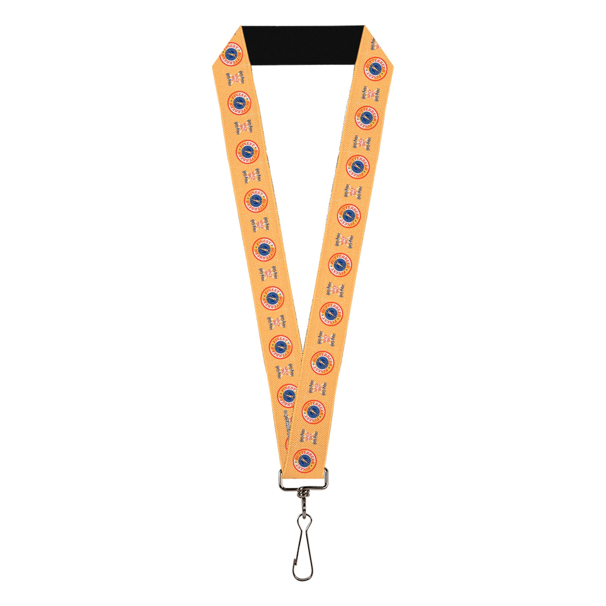 Lanyard - 1.0" - HARRY POTTER SINCE 1867 FINEST BUTTERBEER Icon Yellow/Blue/Red Lanyards Harry Potter