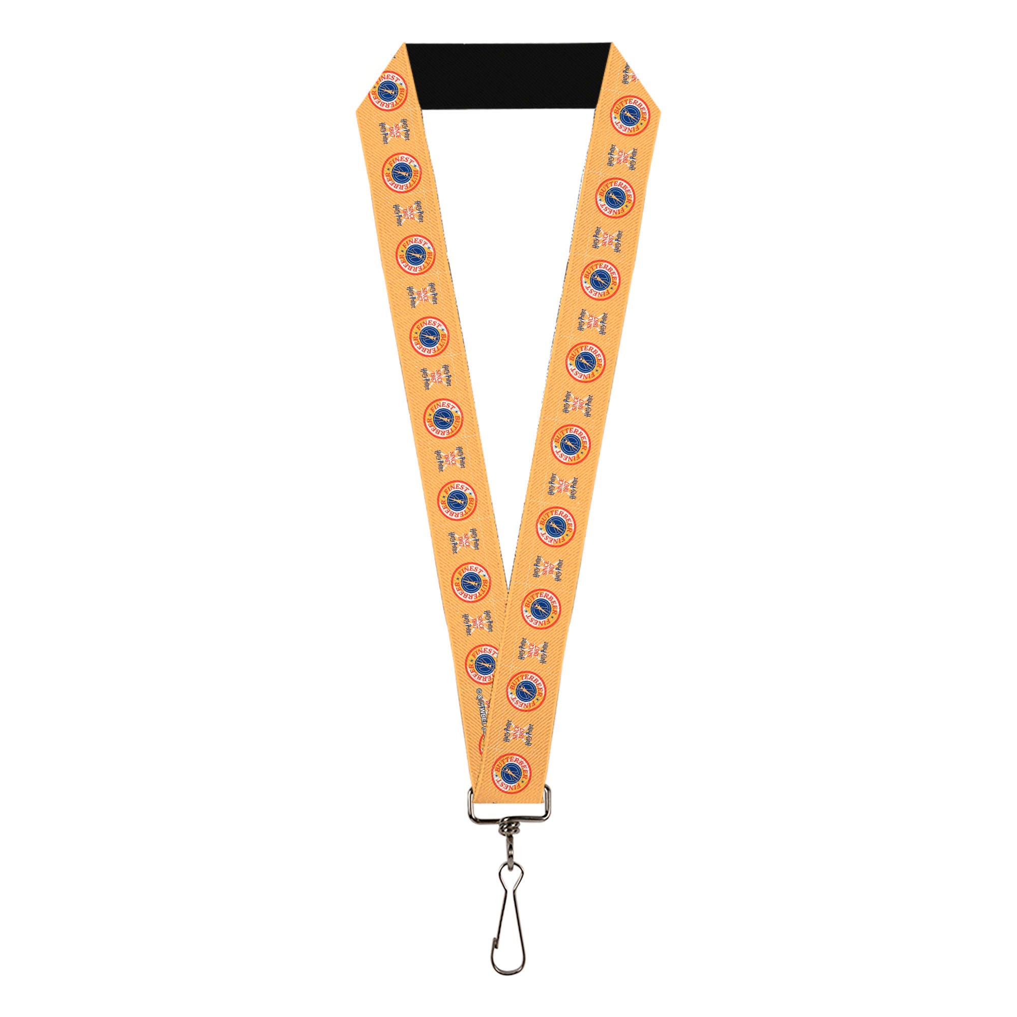 Lanyard - 1.0" - HARRY POTTER SINCE 1867 FINEST BUTTERBEER Icon Yellow/Blue/Red Lanyards Harry Potter